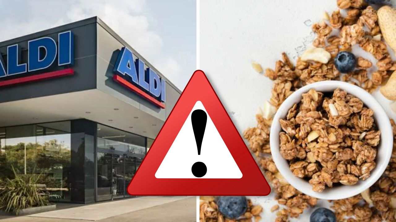 aldi cereali ritiro commercio scaffali colazione cereali pedon