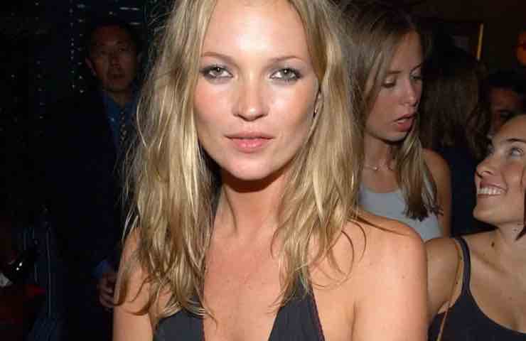 kate Moss capelli voluminosi trucco