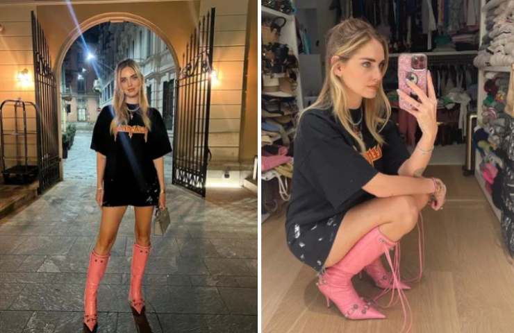 scoop stivali chiara ferragni rosa balenciaga trend estate 2022