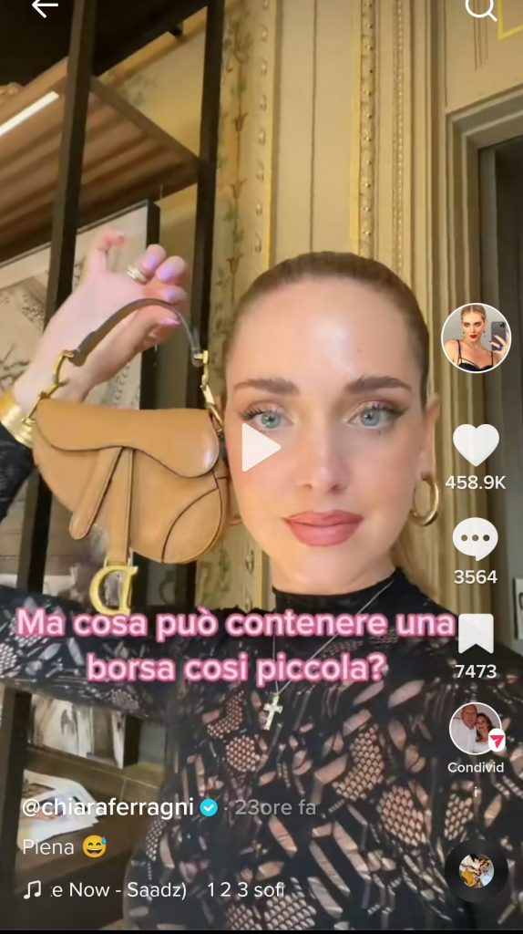 Chiara Ferragni post Tik Tok