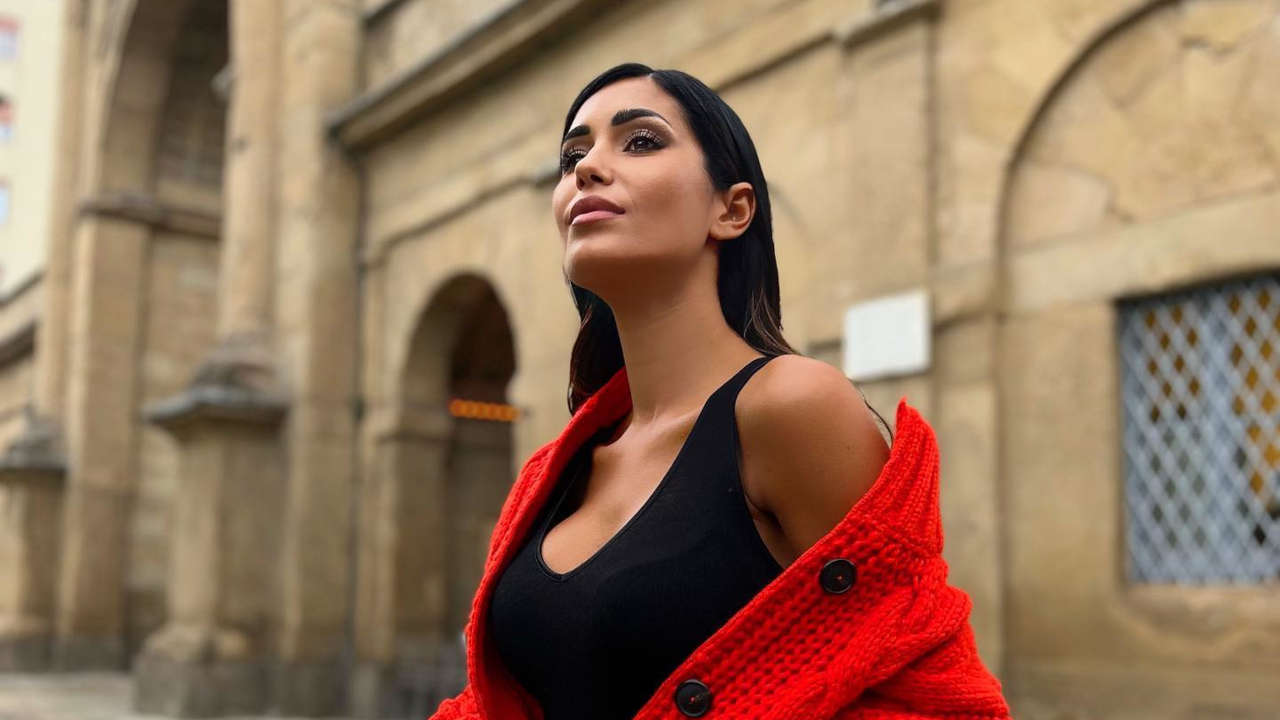 Federica Nargi look Luisa Spagnoli autunno Instagram