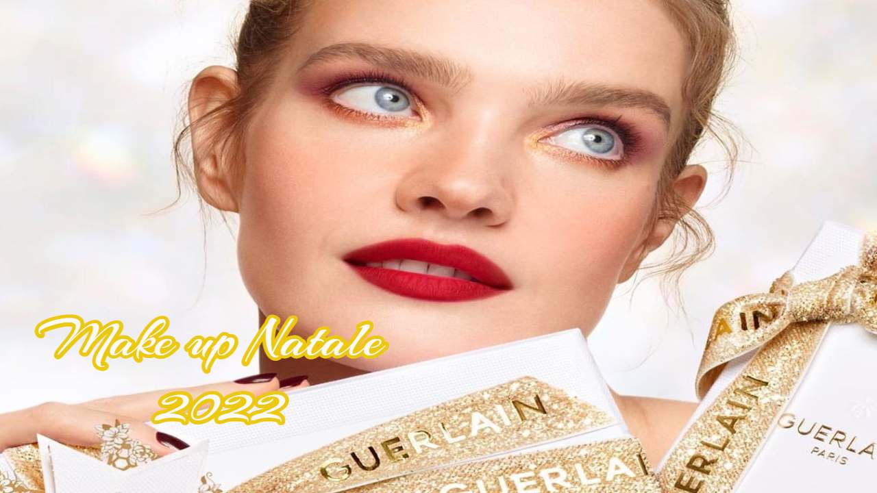 Make up Natale 2022 tendenze palette occhi labbra