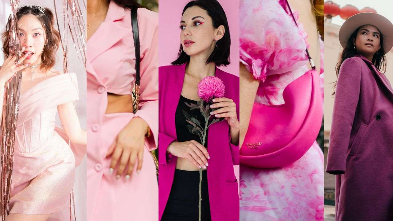 Rosa colore di moda inverno