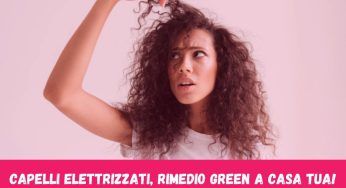 Capelli elettrizzati, prova questo rimedio green e risolvi finalmente il problema