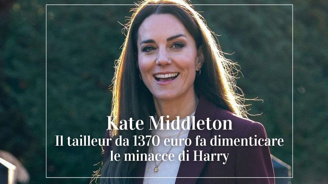 Kate Middleton tailleur minacce Harry