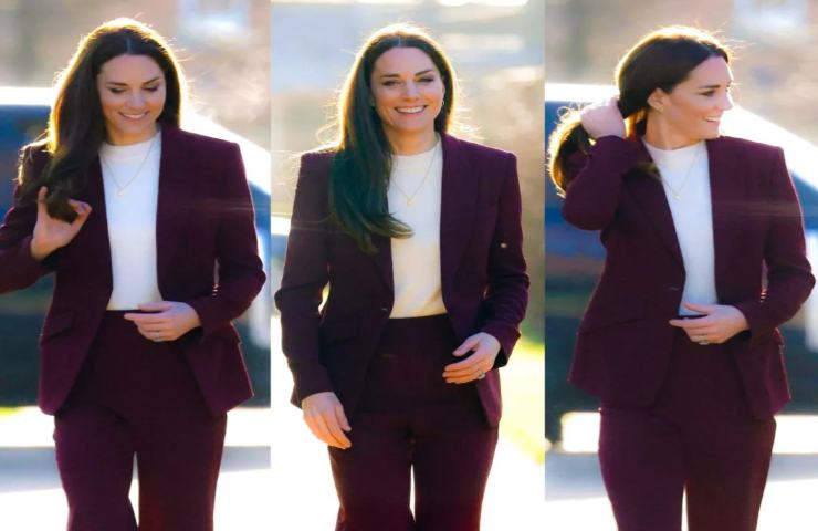 Kate Middleton tailleur minacce Harry
