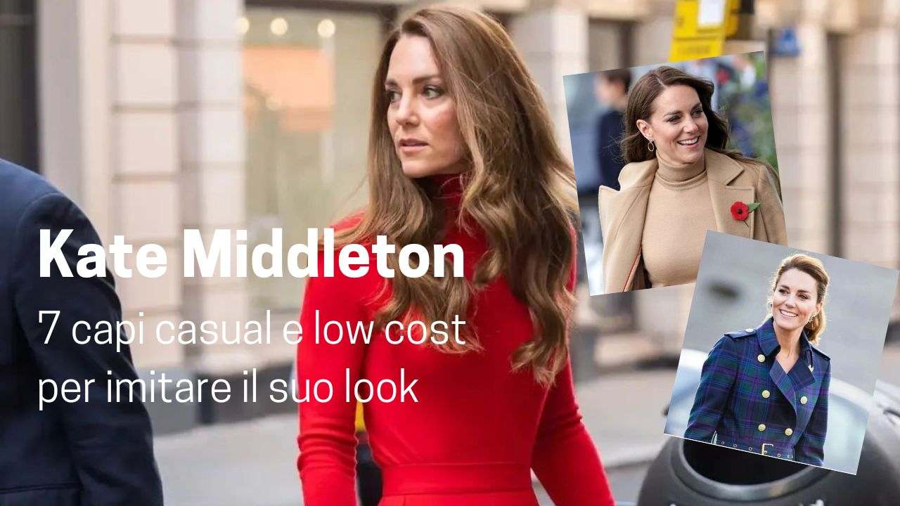 Kate Middleton 7 capi casual e low cost