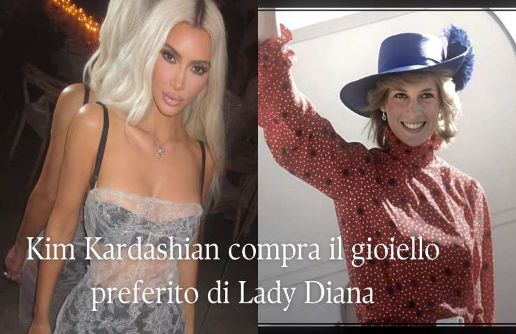 Kim Kardashian compra il gioiello preferito di Lady Diana