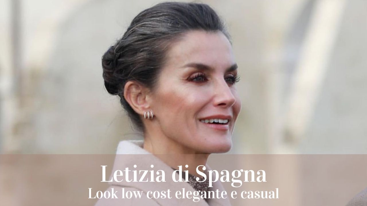 Letizia di Spagna look casual low cost