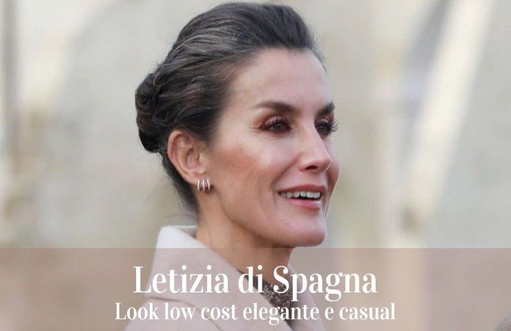 Letizia di Spagna look casual low cost