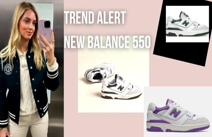 sneakers New Balance 550 chiara ferragni