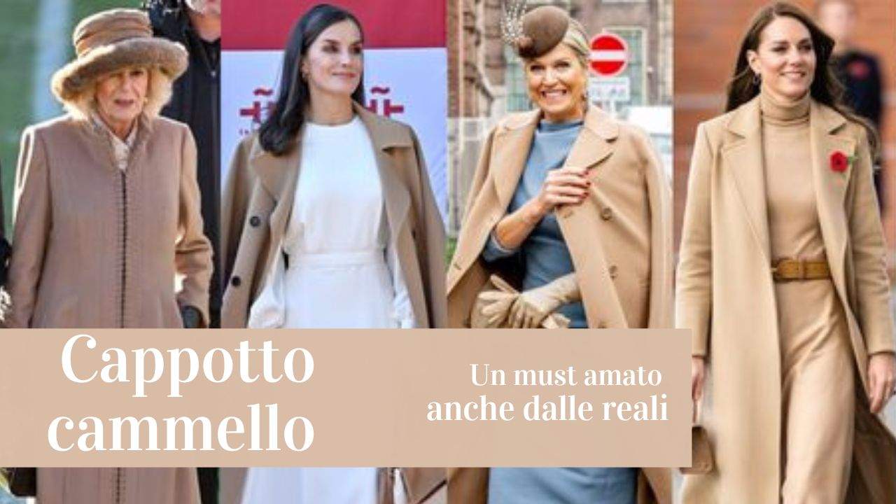 Cappotto cammello must tra le reali