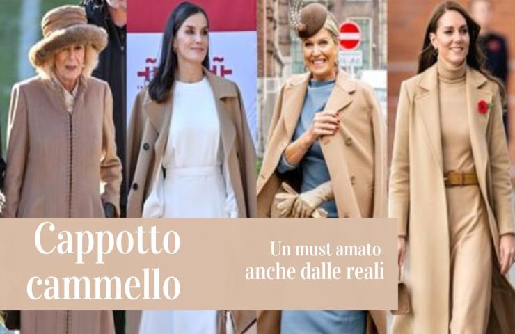 Cappotto cammello must tra le reali