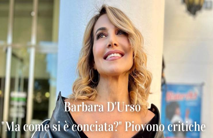 Barbara D'Urso critiche look