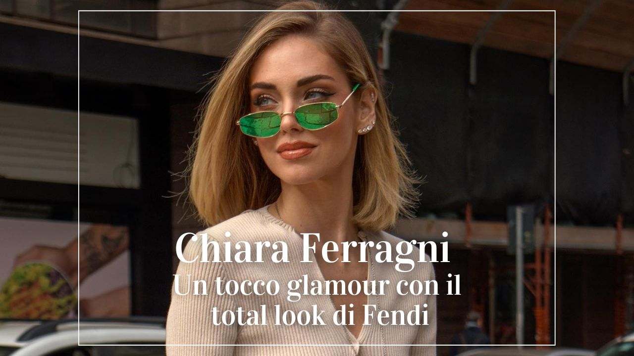 Chiara Ferragni look Fendi Milano Fashion Week