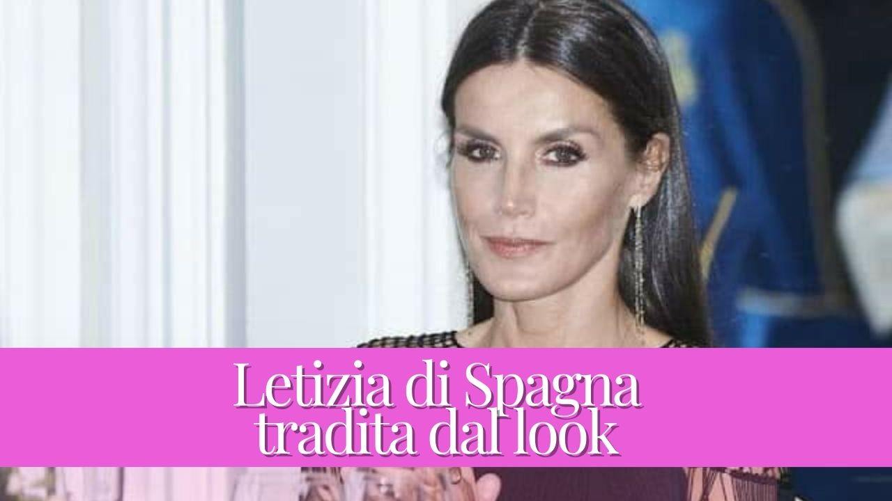 Letizia di Spagna: tradita dal look