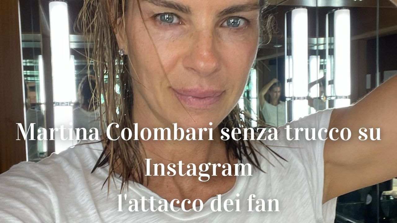 Martina Colombari senza trucco su Instagram