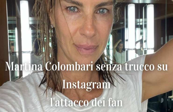 Martina Colombari senza trucco su Instagram