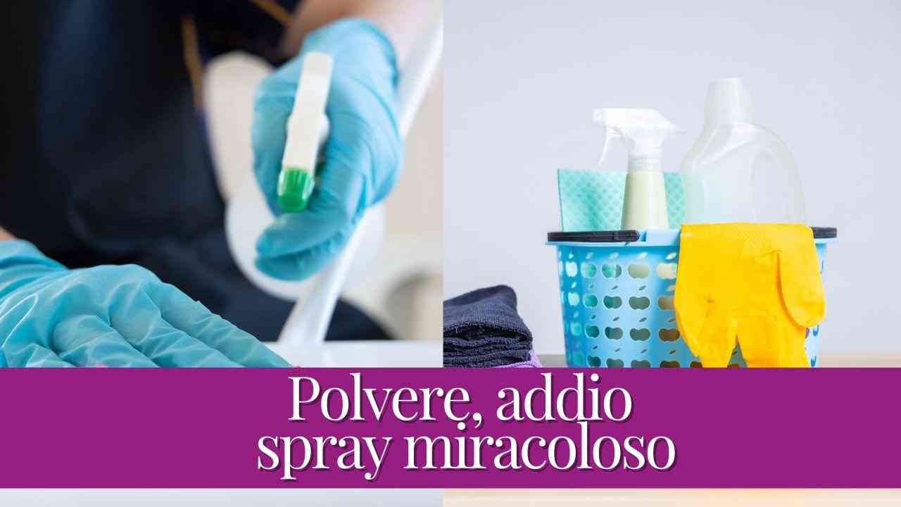 Polvere addio: usa questo sprayPolvere addio: usa questo spray