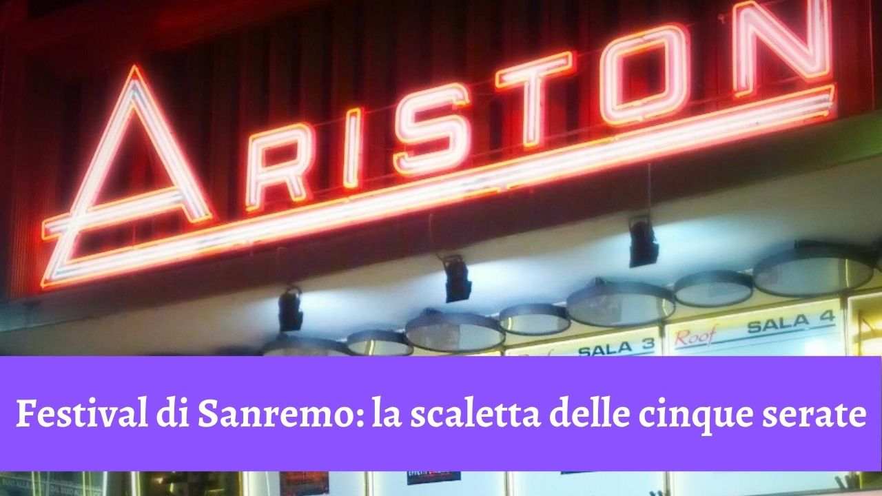 sanremo scaletta