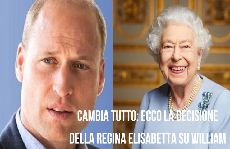 William decisione Regina Elisabetta cambia tutto