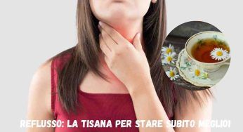 Reflusso, questa è la tisana che ti risolve ogni problema!