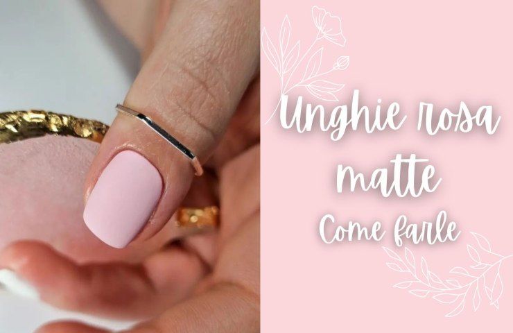 unghie rosa matte tendenza primavera