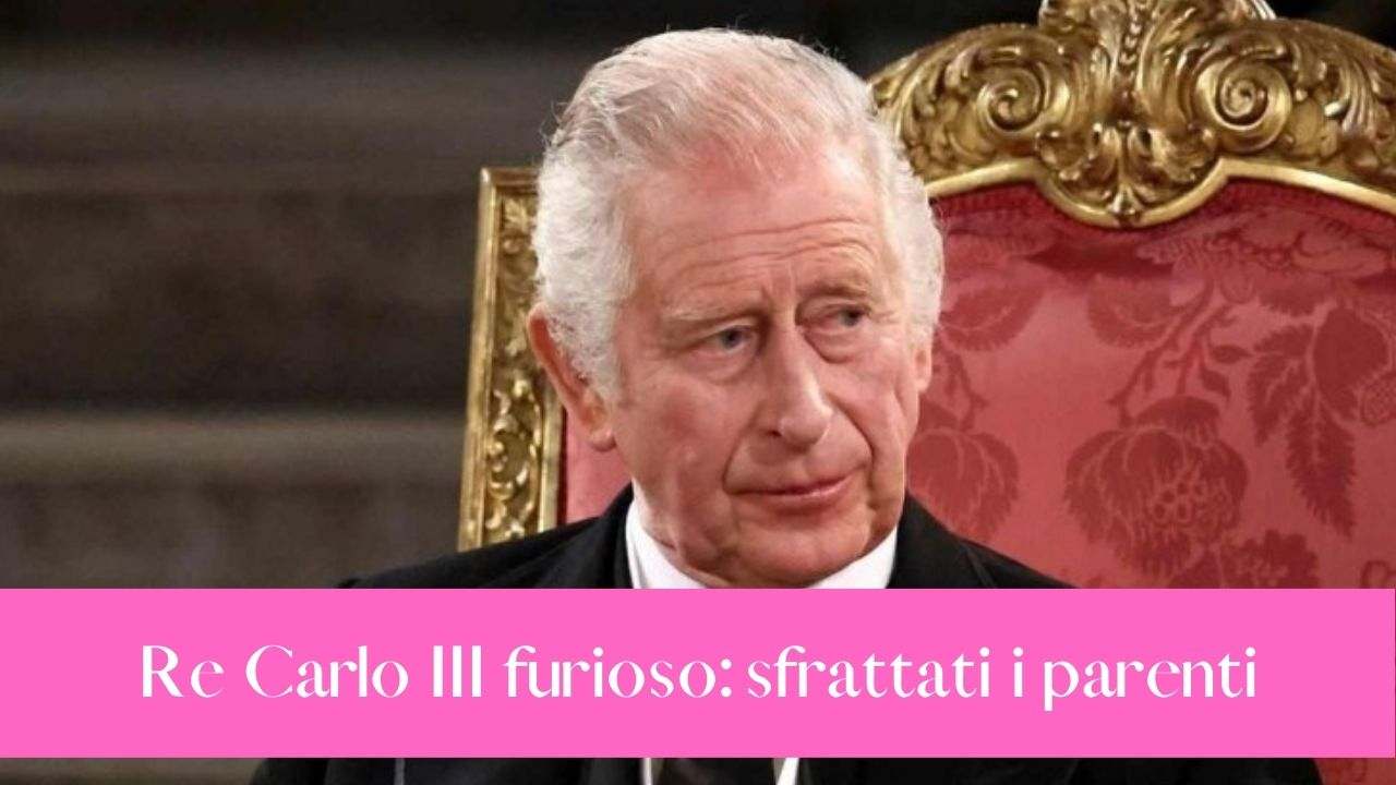 re carlo III sfratto meghan harry