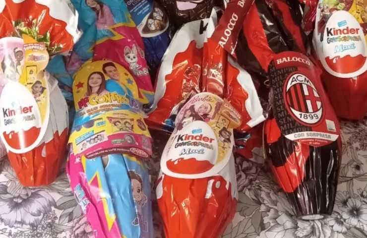 uova di cioccolato kinder