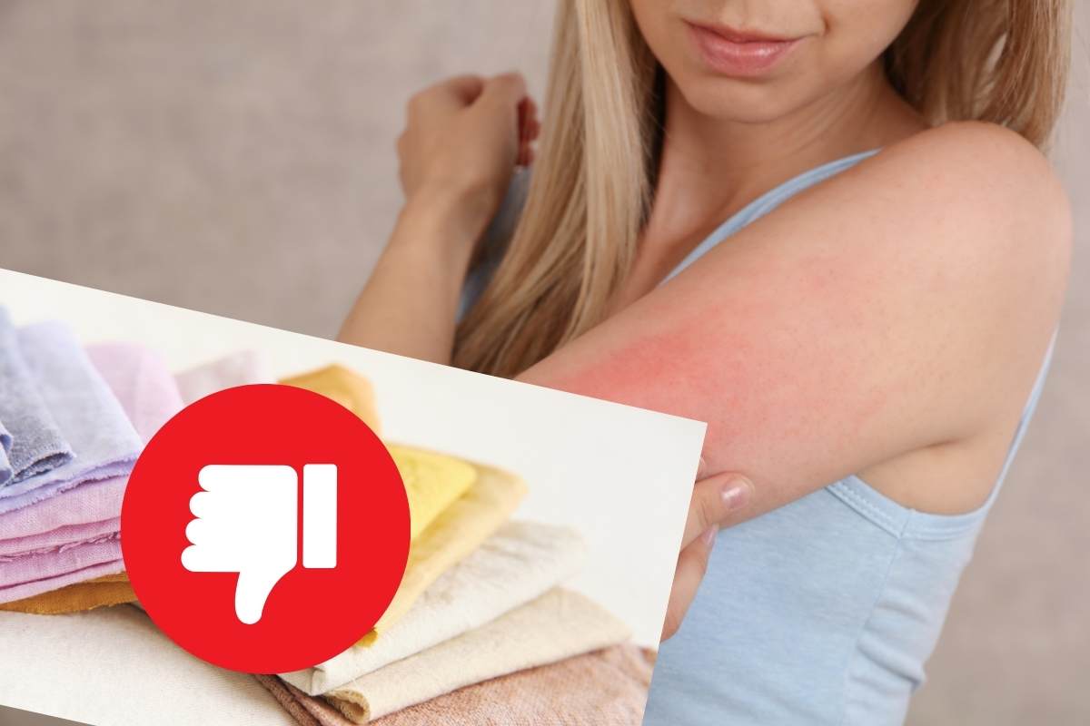 eczema per contatto con tessuti allergici
