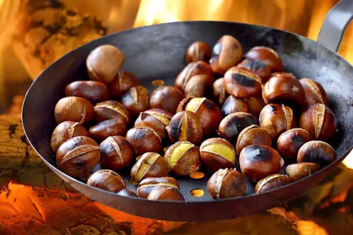 castagne cucinate a caldarroste