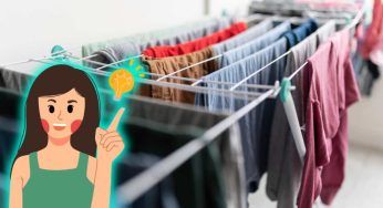 Stendino già pieno, niente panico: trucco per continuare a stendere il bucato